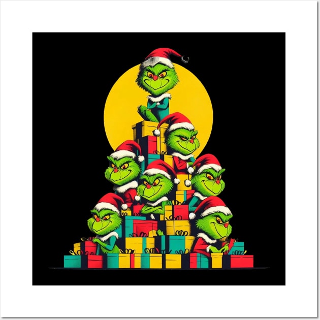 Christmas Grinch Wall Art by BukovskyART